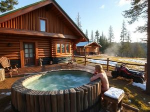 Загородный отдых: драйв на снегоходах и квадроциклах и тёплый медитативный чан Фурако