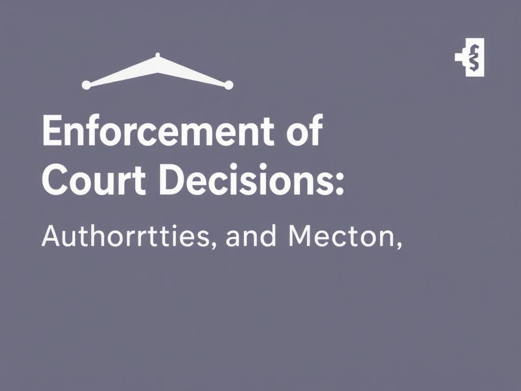 Исполнение судебных решений: как работают органы и механизмы принуждения к исполнению закона