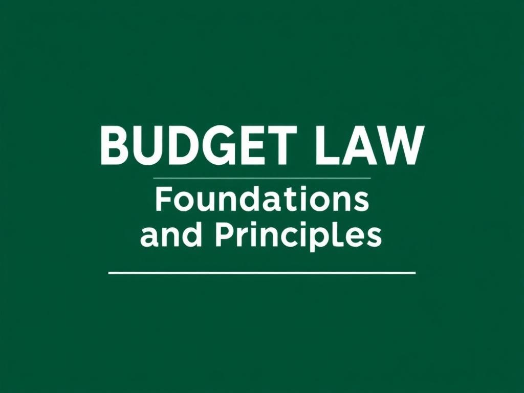 Бюджетное право: основы и принципы