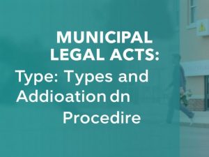 Муниципальные правовые акты: виды и порядок принятия